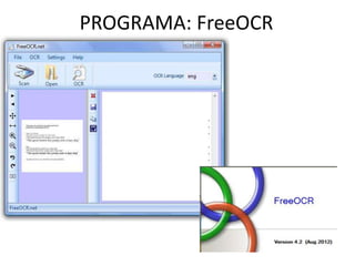 PROGRAMA: FreeOCR
 