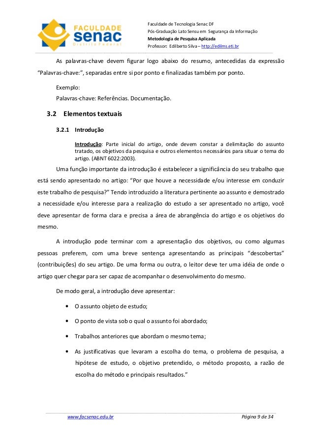Metodologia de artigo