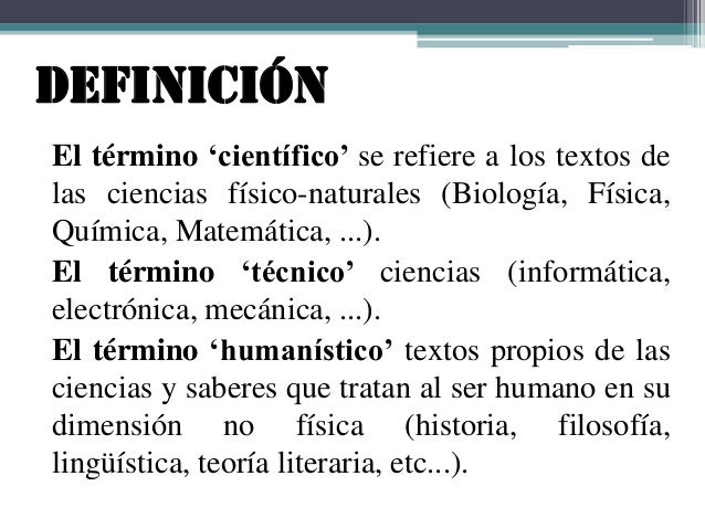 Texto cientifico