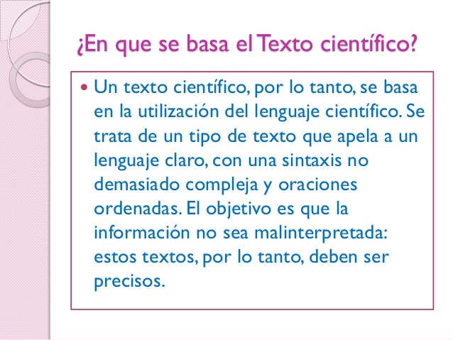 Texto cientifico proyecto