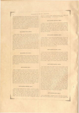 qual'Lzito' (o ultimo vulgal'Illent (Ien minado .Pe'cll'.fl de 
lia' mal'gcn, e a em 1II'S· ) I lU m nos pl'Olunrlltlaue. 
l · ircum Lancia , 
. FHANCI CO. 
" 
,12 EXPLOHAÇÃO DO RIO DE 
Continuão () call"", e "", 1)1. l'iorment mencion 1110S debaixo (e IgO:1 s t 
rrl':lndes I'oclta de pedra rle CJI e (lU:1I'tzito (ciesel chiefer) na par e 
apre:; ntanr10- e t> ..' ai naverra' I a deixa a seu 
dil' ita do leito II rio, a c]uae' em basto nte (II tancla cal ( ( o' 
Sllllerla qne tem 3U lado oriental, na- emlJaraçallo o eu UI' O. Sobl'e a margem '1 c" a 
50 palmo d altura, e l,l ituado os lugares c1rt Barreiras, JaloM e Torto, e entra o 
angl'ae1ouro u,I"~ B"u['[' l'l,'a'. Sobre a mílI'!v!Cill rlil'eita nota-se ainlIa algumas c• a as pefir-ten 
entes ao Capão, diminltinrlo a sua altura até 2i palmo. A largura do 1'1 , no 1m 
de ta Icglla, t lU U:)Qü p:llmos. 
Fogo), Lant 
SEPT lAGESIMA- EGUND LEGUA 
pelIra de ca I 
no leito om na 
- . ') a'a com 930 a 250 llalJitanle', 
Jacaré, que lem uma capelIinba ou ca a ele ora~ao e mal 1-0.. l l ... ' irrni- 
que vivem do cummer ia DUV.Ial, da Cl'.la~a- , lia p ca, e tlo 11rollu to de l::noura. ~ ln ,o" 
ficancia da jaoura não é em on equencia de faJlal' a [ rtilidade lia terra . : elo o:llll:; ~ 
e La xi::.Le; ma OPO'O na-o e' 'aoimado a trabalhar com exces ,e ont nta e P 
r n ia do que 1'c uIla, com pouco trabalho, da exLrema fel'tili!lade da ilha, lU p~r. ua 
menor altura sa-o x.pos ta<a' inuodaçõ do rio, cuja aguas deposIitão 1 do fecundl:;slmo 
sobre a ua upel,nIcI'e. ot,a-<u algun 1)'"0.encalhados no leito do rio; por '1m o cnr o (rO 
'ilnal llavcgavel d ixa-os em ba tante di ·tancia a u~ e outro de eu lado , ue~ modo que ::<10 
cau a-o peri'go a. nave· aacão e eoue com olJ ja profllodillaile para bar a . hn tre as COI uas o ." • 5 , " 
u.1O Soúr{/{1l'1l1/ o, "n 1"'es Il1Ias e a corôa de arêa do Jacaré, Obraço do 1'10, entre,ç tas cOloa 
e a margem e qu rda, é ra o, e não admiLte nav gação. 
SEXAGESIMA-OITAVA LEGUA 
A margem e querda contl'ou'a com a altura de 22 a ~5 palmo ; por este latlo 1 lra o 
anorac1ouro do Joa;:,ei7'o, e obre ella e tú as ntaLlo um forno ] queimar telha qu fi a 
fl'onot iro ú eorôa da Fortnna. margem dl"rella tem..9. a 30 pa(lmo de 'alt,ura'.e d .L .lado 
entlá o sanrrl'adouro do Pito Preto e o riach do ReLL. ro, Ocana1prin ip,al tI.Ixa a direita a 
coeua tla Fortuna, á e quenla a eorôa tIo Jacaré, rodeia ao norle a ilha da Roda da Fortl/I/a. 
Obrn( d.o rio, ntre esta ilha e a com"a d:l FOI tuna t'"l Ja o e meno pr curado, . n. do 
b ., J seu lcito Do pontal da ilha crU:l i empee ou truido 1101' púos enealhatlos .no amos O, , 
referi la egue o canal pelo meio do rio entee a 01'0a lia Fortuna mal'gC1~l e qucrda n~~lx , 
deixando páo cahido no leito lo rio a um e outro lado, errue entr a dita mara m a Ill~a 
e corôa elo R tiro em diante sempre em boa profundidade e largura. O anal, nlre a 'or~a 
e ilhas do Retiro e a margem direita, tambem é naegavel' p r~m, p lo motlo d maIOr 
volta entre o bancos de arêa, é elIe menos procUl~:ldo. Ires quartos de I gua di lant d 
rio, na u:l marg me3q I rlla, oca o pico da Serra do Jtacaramby, que e ompõe de p dra 
calcar a. 
SF.PTU..GE 1M -TERCEIRA LEGU 
Continúa o barran o <la margrm e f[U rda om /1-0 palmo de altura, e solJrc ella eslá 
a p VO:lrãO da Re aca,. o harranco ii margem e]./I' J'ta t m.30 palmo d altura e e tá 
cortado por um 'angrallouro' o 'an:ll nav ga' 1 egue entre a margem esquerda e a 
exlen'a ilha da R 1 a banco d lll'rêa nnex 'a 'ta. Pr ximo ao barranco pouco 
a .Ima e a·)1 "a'l xo ll',l R "aca , xi 'tem IJetIl'a tIe quaetzito c c:ll n veio do rio, a quaes é 
indi pen allira·la pal'a a errnl'anca rIa 11 reg:Icão, tend aliá o anal mpre boa fundura. 
Com mel:l rrtm lIto g,1 tar- e-11.,1 I>. ''Jl-IOI 00 • O I II latIo riental da ilha da 'ana o ( 
R ::.a a é ra o muito obstrlliu por uan o de ar"a. 
EPT GE IJL -Q RT LEG A 
SEXAGESIMA-NüNA LEG . 
Amargem e'queecla te;n 30 palmos de altura é "aberta de malta; pela me ma entl'ão os 
dous sangradouro tIa LagOa da Ca}Jivara. Amargem direita tem 35 palmo de aUm a, obre 
ella está o porto do Retil'O, e de te lado entra um :mgraclouro. O canal não tem 1mp di­menlo 
á naveóa~ão, deixa á direita a ilb:l do Retiro, a do Porto do Retiro, e canja que 
existem junta ou pl'Oximas á re~erida il111, e a' corôas da PecZm do ForJO. 19un páo~ cahidos 
no leito do rio ficão em distancia sufficiente [óra da linha do canal pal'a não embaraçar a 
naegação; porém empre convém que sejão retÍl'adas par::! não torna-la perigo a durante as 
aoona crescida do rio. 
O canal na'cgarel COI're ' m y locidade li 3, ia pnlmo m um gundo, ou '1,6 milha 
m llm:l hOl'a, 'elllpre 1 tado á marg m e fluerJa, ujo barl'an o lem até 40 palmo de 
altura, e obr lIe tão rt. asa tI( F/Ío Grande. P u o abaix de te ilio aI re então- e 
novament p dra n veio do rio, qll, por e tal' m neo tada ao barranco daquelJe 
]aLlo, nã ofTend manar gação. I it ao pé d barranco, na margem direita do rio. 
e lá b truido p r ban 'o. de arêa, e ahi apr nlão- e pedra de cal chi to, cuja camada 
c rrem do uI ao norte, com inclinacã para na'c nte' a dita margem lem a altura 
le 22 a 50 palmo, e notão- e 'olre lia alguma ca inha d fronte do Páo Grande. 
SEPTUAGE 1M .-QU1I TA LEGUA 
o: re a margem e querda acln- dificada uma erie ue ca a em frente do arraial 
de ~'oss{t en/10m da Gonceiriio do ~Iorl'illhos' Obarran 'o t m 40 I almo de altura, que 
diminue mai' abaixo até 2ü. Ao pé d II apparecc petlm calcarea, de que e compô m os 
morros ela Lava[jem e tlo Salitre, qlle Dcão pouco di tante a oe te do barranco. margem 
direita ele'a- e tle 4,0 nté J20 palmo, encostado ao barranco de le lado, tambem apparece 
1'0 ha Galcarea, da qual e compõ o morro atrá do dito arraial, que e tá agrada, Imente 
ituado obre a decli'idade d terreno do morro para o barranco elo rio. A abundancia da 
peura calcarea que exi t em rrramles p nedia immediatamente atrá~ ela ioreja dedicada 
a TOS a Senhora da Conceição, foi aproveitaela na edifi aeão daquelle templo de pedrá, que 
é um elos mclh res que xi te oure i1 margcn na parte uperior ú achoeiras. O arraial 
q[le pertence ao termo da villa da Jan'Um'ia tem 86 ca as e cerca ele 320 habitante, sendo 
ele tes 200 qllalili:aelo el itor s; el! s ,ivem tl criarã , cultura e plantação ele algodão, 
f[ll e exp rta rio acima pela barca qu o procllrão. Pouco commercio tem e te arraial. 
 lapas no morros calcar os dão salitre, por~m a nitreira já estão qua i exbaustas. 
Pouco abaixo elo arraial, na mesma margem, e tá o itio da Gamelleira. O nivel do rio em 
frente do arraial e tá 2, -105 polegaeln elevado sobl' o do mar. O canal navegavel ~em 
constantemente obeja profundidatle; ene stacla h margem direita elo barranco, sobre que 
está assentado o anaial, dos M01'1'ill/IOS, existe um b:lllCO de arêa ao qual atracão as embar­cações; 
defronte da Gamelleim apresentão-se alguma pedras ao nivel das aguas ordinarias, 
• 
a quaes convém tirar-se, e com cnjo trabalho gastar- e-ha Hs. 280 000. 
SEPTUAGES1MA-SEXTA LEGUA 
Está na margem e querda o sangratlouro da A.llta, e tem a altul':l até 50 palmos; 
obre a direita stá a povoacão da Praia, e entre esLa e a elo Gromatá estende-se uma 
SEPTUAGESIMA LEGUA 
Entrão Ires angeandouro. do lado eb Serra do Itacarambu peb margem e quenla; 
fO' e ella está a fazenda do Remanso do Itacaramúy; pel:l margem clir'eita entra o san­geatlouro 
da PeLlra ,do Fogo, c e tá as enta lo obre ella o povoado ele igl1nl nome. 
O canal ontinúa a tcr sempre bO:l largura c profundidade atJ 8G palmo , e como se 
.aprc enta no eu leito e b:lrranco direito pedl'a (petll'a !lc fogo OLl quartzitos), que 
tomão uma eon idCl'avel parte na sua largura, de man ira que o rio fica no lugar da 
Pedra de Fogo repentinamente reduzido lle 3,üOO palmos a i,GOO, largura que com 
pouca uilTerenca continúa até o fim da legua fronteira ao remanso do Itacaramby, 
apr sentanuo-'e ao lome e1::1 aguas, ao pé dos barrancos do rio, pedra cnlc:lrea e jun .. 
tamente o r r rilio qnarlzito. Como t:les pellra nenhum impedimenlo causão á nav _ 
gação, fic:llldo enco tada ao lJarranco, como o rio na sua linha central está pcrf i­tam 
nl limpo, por i o nenhuma c rrecção do CLll"O tIo canal é exigida. 
SEPTUAGESIMA-PRIMEIRA LEGU1. 
A altura da mal'g m e querda tem de 4·0 a 50 palmo ; e tá sopre eHa a sentada a 
fazenda do Itncaramby e a tla Tapem, e eull';), o riacho tIo S. Joüo e o sangradouro da 
Barreira. A marg m direita tem de 35 a /1-0 palmo de altura, e obre elIa estão di per as 
ca a LIa povondo do Capüo. O canal do rio conlinúa como foi notado na legu:l ante-edcntc, 
e divide- e no começo üa or0a e grande ilha do Capão em ·dous braços, 
cndo de tes o que egue entre a dita ilha e a margem esquerda o melhor, limpo e 
profundo' quanto ao que cone entre a ilha do Cal :10 e a margem direita, apre. nta 
Ik 
.~~---------------r-----~--,- ~_____ ~ 
~~ 
 