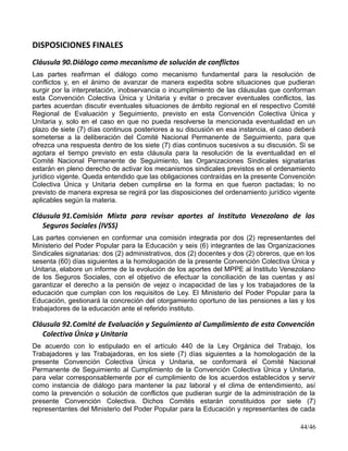 Texto consolidado de convención colectiva unica y unitaria (1) (1) | PDF