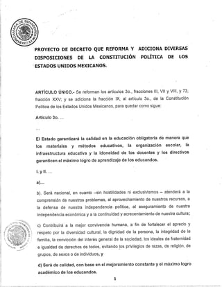 Texto de Reforma Educativa