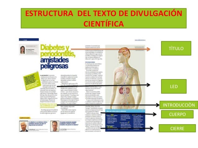 Texto de divulgaci{on científica