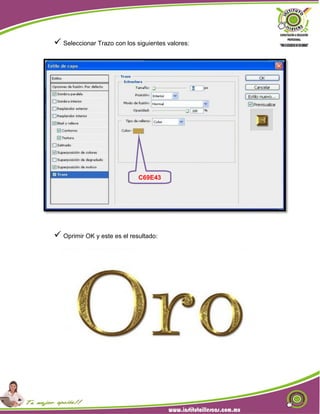 Seleccionar Trazo con los siguientes valores:
 Oprimir OK y este es el resultado:
C69E43
 