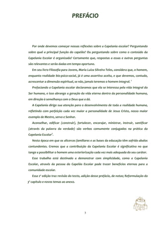 Texto do projeto de capelania escolar 2ª edição