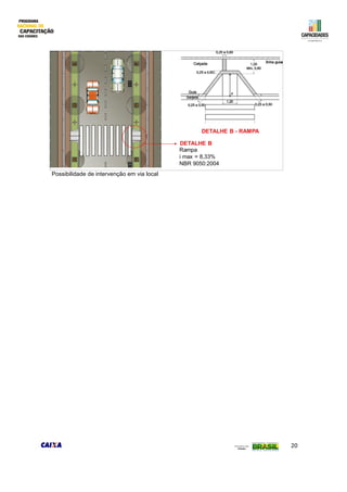 20
Possibilidade de intervenção em via local
 