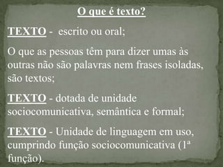Texto E Textualidade