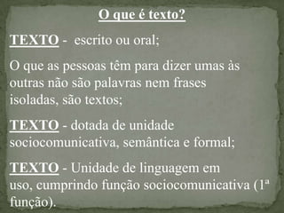 Texto E Textualidade