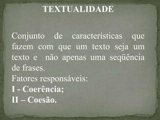 Texto E Textualidade