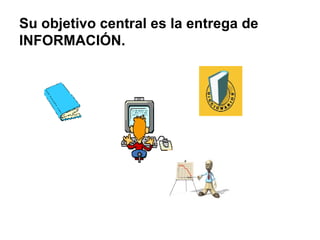 Su objetivo central es la entrega de INFORMACIÓN. 