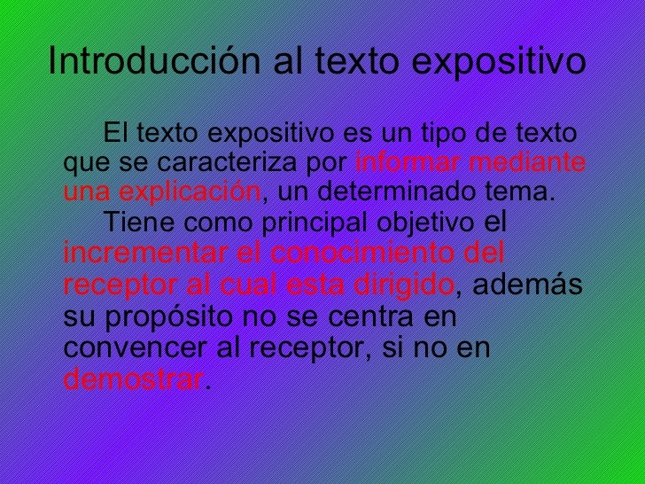 Texto expositivo