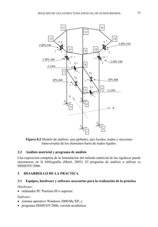 Texto guía para prácticas sobre análisis de estructuras | PDF