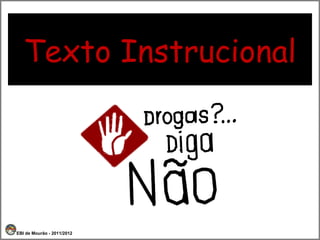 Texto Instrucional EBI de Mourão - 2011/2012 
