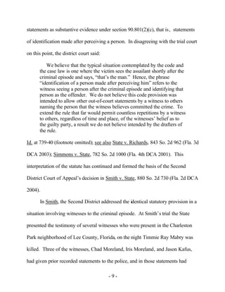 Caso Pablo Ibar. Sentencia Denegatoria Apelacion Tribunal Supremo Florida