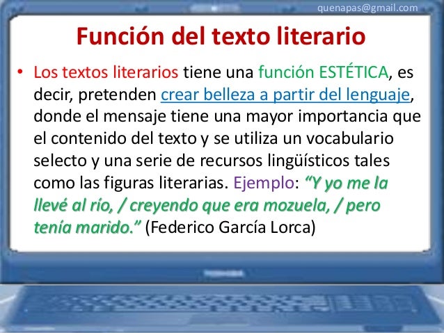 Texto literario y científico