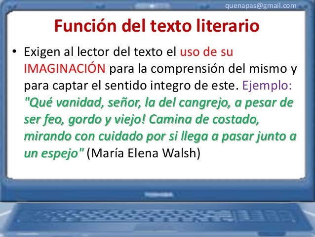 Texto literario y científico