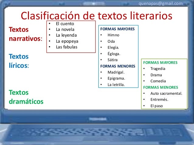Texto literario y científico