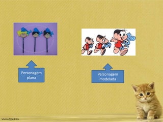 Personagem
plana
Personagem
modelada
 