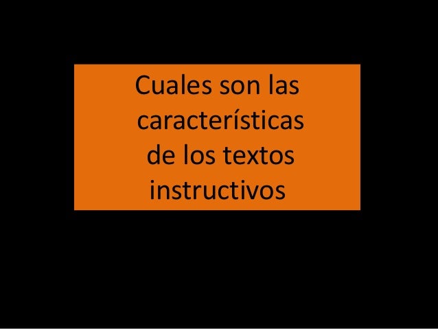 Textos Instructivos