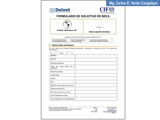 Mg. Carlos E. Vento Cangalaya
 