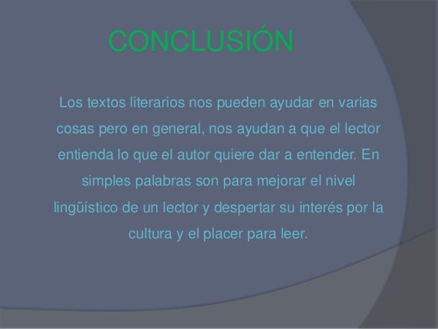 Textos literarios