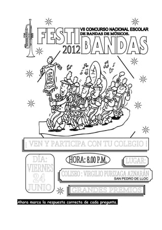 Ahora marca la respuesta correcta de cada pregunta.
 