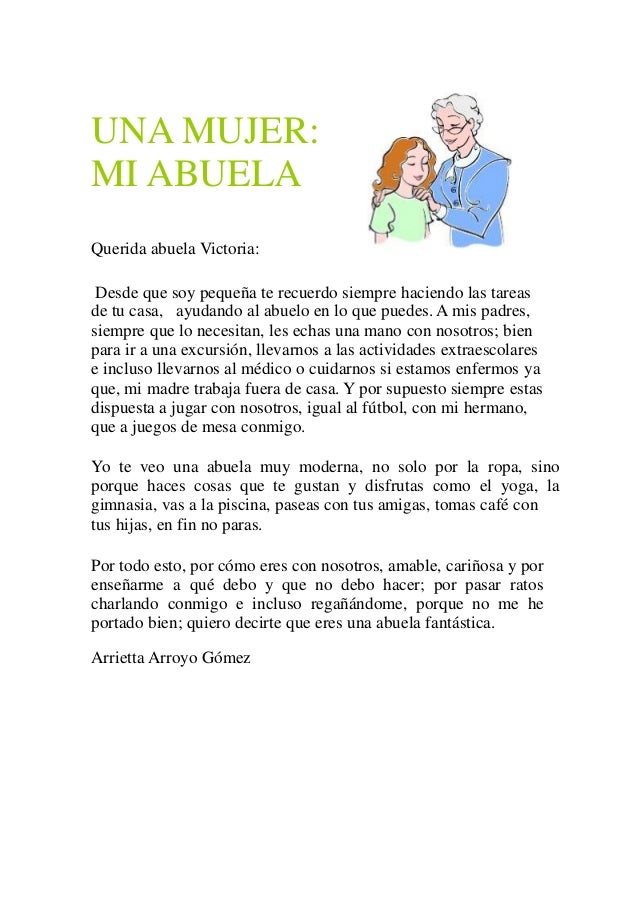 Textos abuelas Día de la Mujer Trabajadora 6º 2014