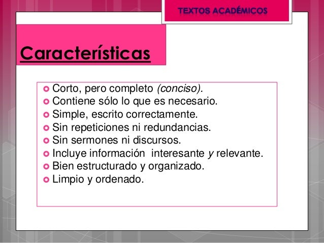 Texto acadêmico Texto acadêmico