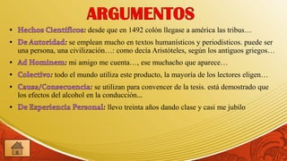 : desde que en 1492 colón llegase a américa las tribus…
               : se emplean mucho en textos humanísticos y periodísticos. puede ser
una persona, una civilización…: como decía Aristóteles, según los antiguos griegos…
                : mi amigo me cuenta…, ese muchacho que aparece…
           : todo el mundo utiliza este producto, la mayoría de los lectores eligen…
                         : se utilizan para convencer de la tesis. está demostrado que
los efectos del alcohol en la conducción…
                             : llevo treinta años dando clase y casi me jubilo
 