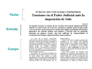 Titular Entrada Cuerpo 