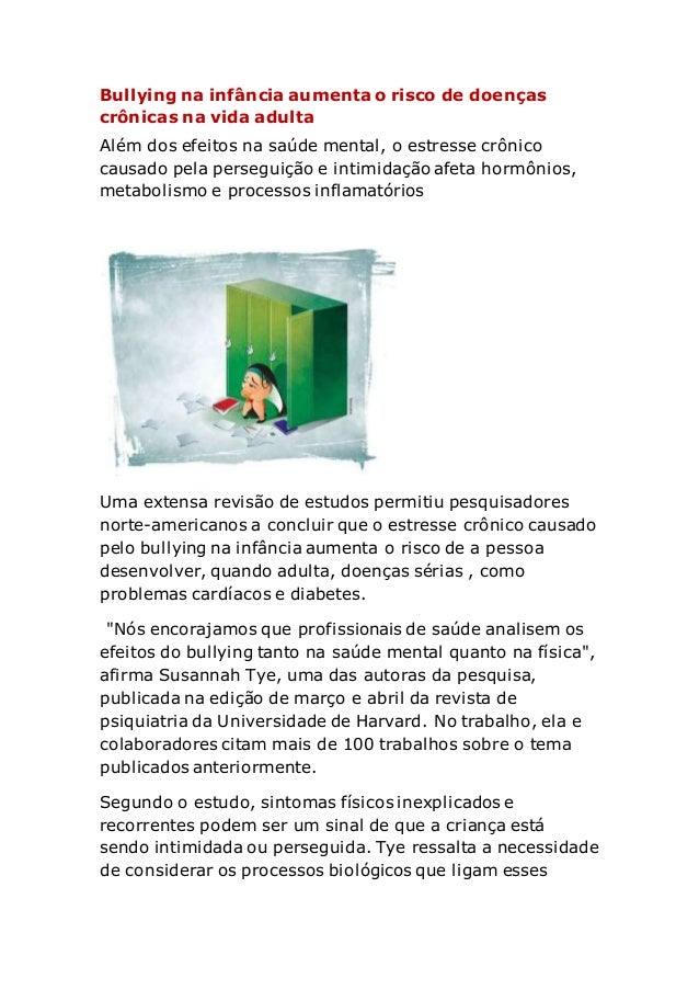 Artigos sobre bullying