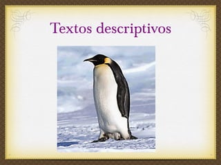 Textos descriptivos 