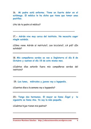 Textos cortos de lectura inferencial