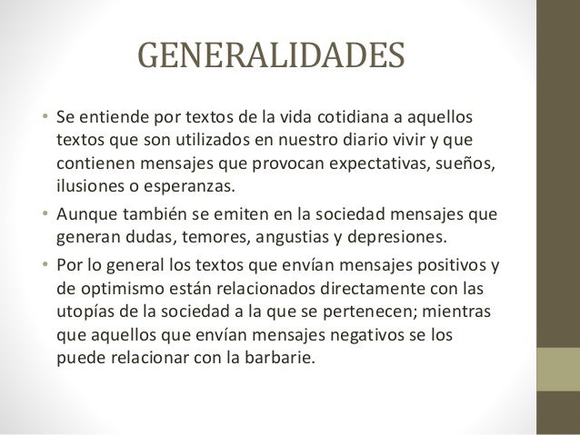 textos de la vida cotidiana blok3