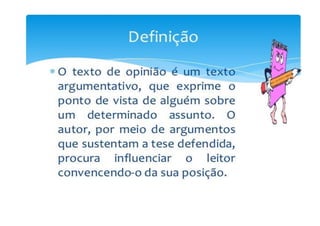 Textos de opinião