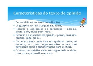Textos de opinião