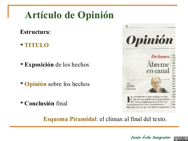 Textos de opinion e información