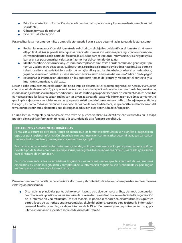 Textos discontinuos. cómo se leen.