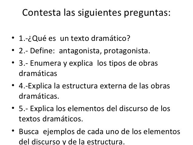 Textos dramaticos con actividades