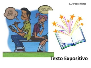 S.A. TIPOS DE TEXTOS
Texto Expositivo
 