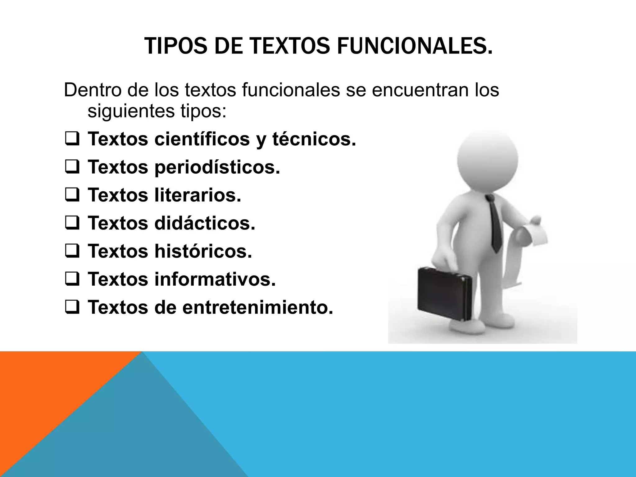 Textos funcionales | PPTX