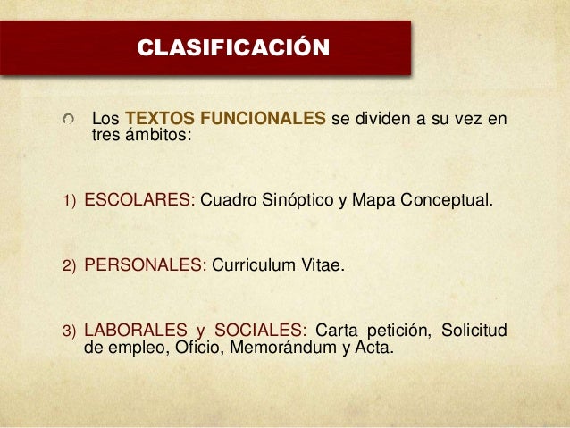 Textos funcionales