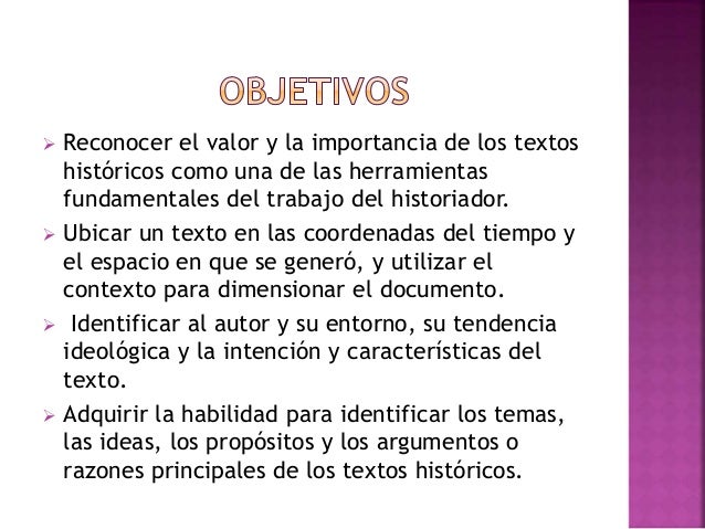 Textos historicos