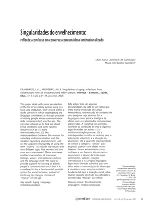 PDF) OS MUITO IDOSOS: ESTUDO DO ENVELHECIMENTO EM COIMBRA Perfis funcionais  e intervenção