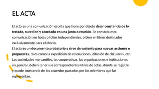 Acta Instrument Guía Completa sobre Textos Instrumentales: Solicitudes y Actas ...