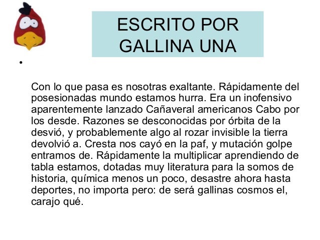 Texto De Julio Cortazar Escrito Por Una Gallina Ordenado