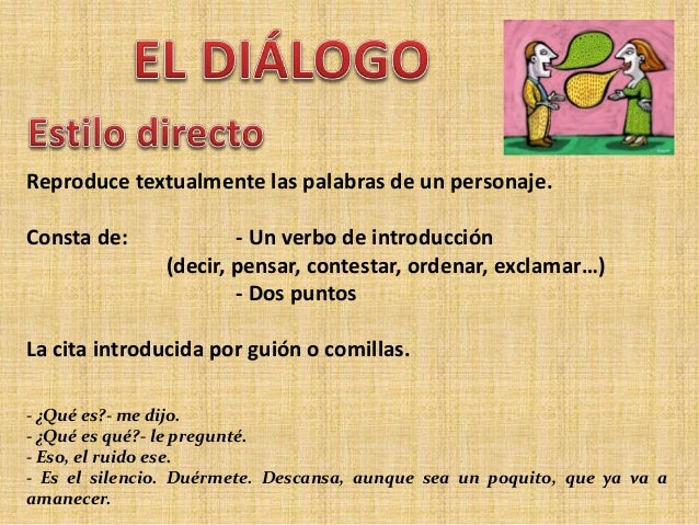 Textos narrativos y diálogo