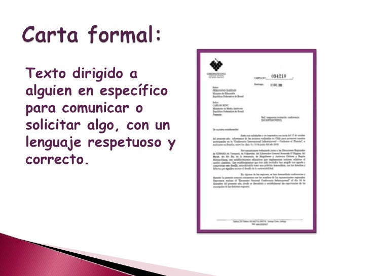 Que propósito tiene la carta formal Que propósito tiene la carta formal