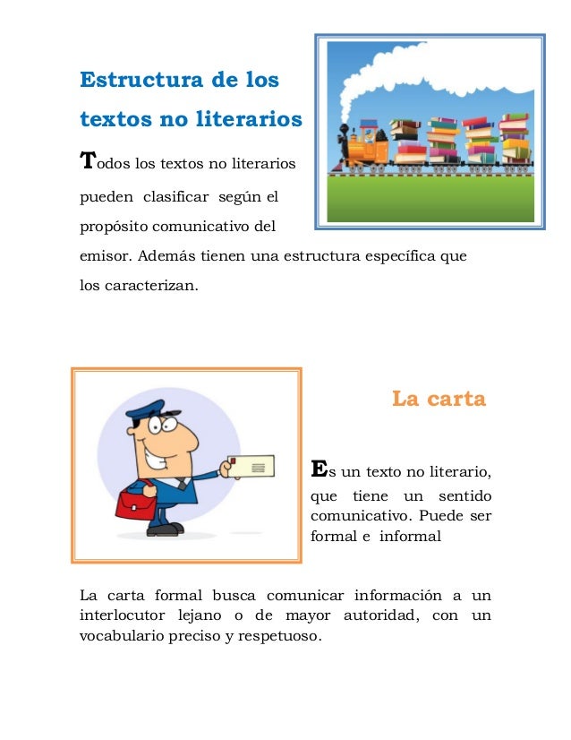 Estructura de los textos no literarios